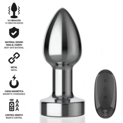 Intense - Plug Anal 10 Vibrations Métal Avec Télécommande S